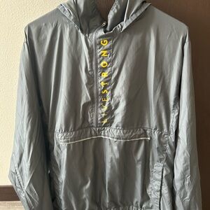 Gray Windbreaker Jacket